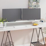 vidaXL Stalak za TV /Monitor Staklo Bijeli 110x30x13 cm Cijene