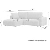 Bessagi Home Sedežna Garnitura Gia, Svetlo Siva | Shoptok.si
