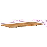 Vrh za kupaonski ormarić od bagremovog drva 114x52x2,5 cm | shoptok.hr
