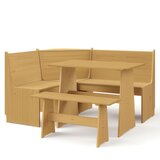vidaXL 3-dijelni blagovaonski set od masivne borovine boja meda | shoptok.hr
