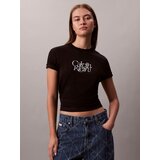 Calvin Klein Jeans Majica črna / bela | Shoptok.si