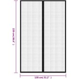  Zastori protiv insekata 2 kom s magnetima 220 x 130 cm crni | shoptok.hr