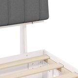  Krevetni okvir s tapiciranim uzglavljem Svijetlo siva | shoptok.hr