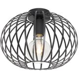 QAZQA Smart plafondlamp zwart 30 cm incl. Wifi G95 - Johanna Cene