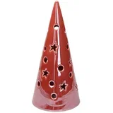 Dekorativna lampa sa LED svetlima, 23 cm, Crvena