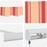 Ručna uvlačiva tenda Žuta i narančasta 300x250 cm | shoptok.hr