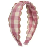 obroč za lase - Scalloped Gingham (5623)