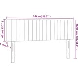  LED uzglavlje crno 144x5x78/88 cm baršunasto | shoptok.hr