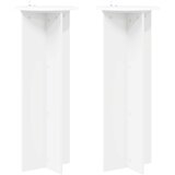  Stalak za biljke 2 pcs Bijela Ø40 x 100 cm Konstruirano drvo | shoptok.hr
