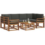  Set vanjskih sofa 7 kom. Prirodna i antracit | shoptok.hr