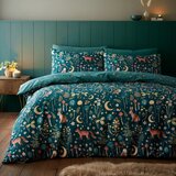 Catherine Lansfield Temno zelena enojna posteljnina 135x200 cm Enchanted Twilight – | Shoptok.si