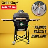 Grill King kamado 24” keramički roštilj s dimilicom i opremom, 61 cm | Eponuda.ba