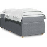  Krevet s oprugama i madracem svjetlosivi 100x200 cm od tkanine | shoptok.hr