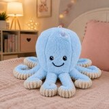  Plišana igračka hobotnica s vakuumskom čašicom, plava, 16 cm | shoptok.hr