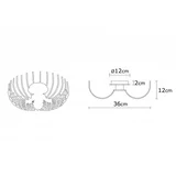 Luster Aspendos N 641, metal, crna