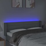  Uzglavlje svjetlosivo 147x16x78/88 cm od tkanine | shoptok.hr