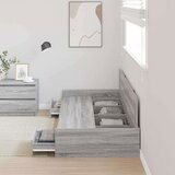  Postelja z dodatnim prostorom za shranjevanje Siva Sonoma, (5000069908) | Shoptok.si