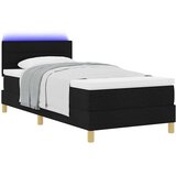 vidaXL krevet s podlogom s madracem & led crno 90x200 cm tkanina | shoptok.hr