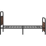  Posteljni okvir brez vzmetnice 107x203 cm rjavi hrast inž. les, (21609555) | Shoptok.si