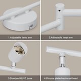 DEHOBO stropni reflektor z nastavljivimi GU10 grli | Shoptok.si