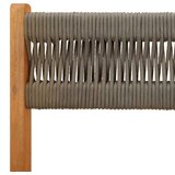  3-dijelni bistro set od polipropilen i masivnog drva sivi | shoptok.hr