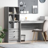  Stol s pohranom sivi sonoma inženjerska drvena konstrukcija | shoptok.hr