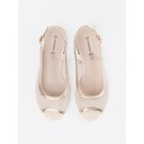 GOODIN Gold sandals with mesh detail | Shoptok.si
