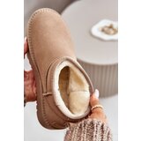 Boto Women's Suede Snow Boots On Platform Beige Nereviana | shoptok.hr