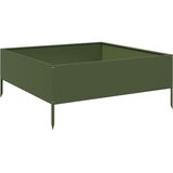  Povišena vrtna gredica maslinastozeleni 100x100x41 cm od čelika | Eponuda.ba