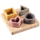 Zopa Silicone Bamboo Puzzle aktivnostna vstavljanka Multicolor 1 kos | Shoptok.si