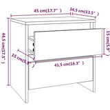  Noćni ormarići 2 kom boja hrasta sonome 45x34,5x44,5 cm drveni | shoptok.hr