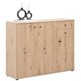 Mömax komoda tempra 2, barva hrasta | Shoptok.si
