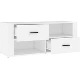 TV ormarić bijeli 100 x 35 x 40 cm od konstruiranog drva | shoptok.hr