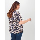 Zizzi Bluza kamela / temno modra / bela | Shoptok.si