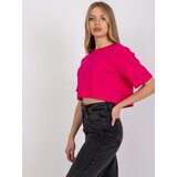 BASIC Feel Good T-shirt-RV-TS-7541.06-fuchsia | Shoptok.si