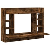  Zidni radni stol boja dimljenog hrasta 105x48x75 cm drveni | shoptok.hr