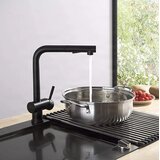 EYN Črna izvlečna armatura za kuhinjo | Kuhinjska pipa NT1344 | Shoptok.si