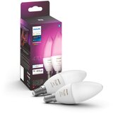 Philips LED žarnice v kompletu 2 ks z žarnico E14, 5 W White and color ambiance – Cene
