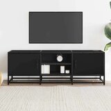 vidaXL TV omarica črna 120x35x41 cm inženirski les in kovina | Shoptok.si