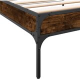 vidaXL okvir za krevet boja hrasta 120x200cm konstruirano drvo i metal | shoptok.hr