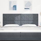  LED glava kreveta Tamno siva 200 cm Baršun | shoptok.hr