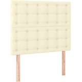  Okvir za krevet s uzglavljem krem 80 x 200 cm od umjetne kože | shoptok.hr
