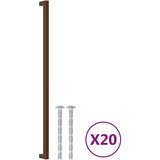  Ručke za ormarić 20 kom brončane 480 mm od nehrđajućeg čelika | shoptok.hr