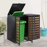 Skladištenje kanti za 3 kante Antracit 340 x 77.5 x 115.5 cm | Eponuda.com