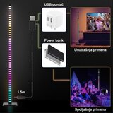 MIT.EL Podna lampa M69-B RGB+IC crna 10W LED sa daljinskim 20 tastera i adapterom 5V 2A | ePonuda.com
