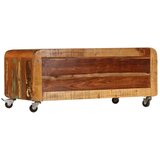  Stolić za kavu od masivnog obnovljenog drva 85 x 55 x 40 cm | shoptok.hr
