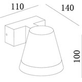  Deko-Light 731076 - LED spoljna zidna svetiljka SERPENTIS 6,2W/230V IP54 crna | Eponuda.com