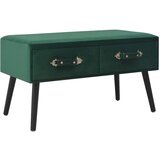 vidaXL Klop s predali 80 cm zelen žamet, (20777533) Cene