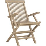  Sklopive vrtne stolice 6 kom sive 56x61x89 cm masivna tikovina | shoptok.hr