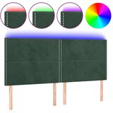  Posteljno vzglavje temno zeleno 200x5x118/128 cm žamet, (20954416) | Shoptok.si